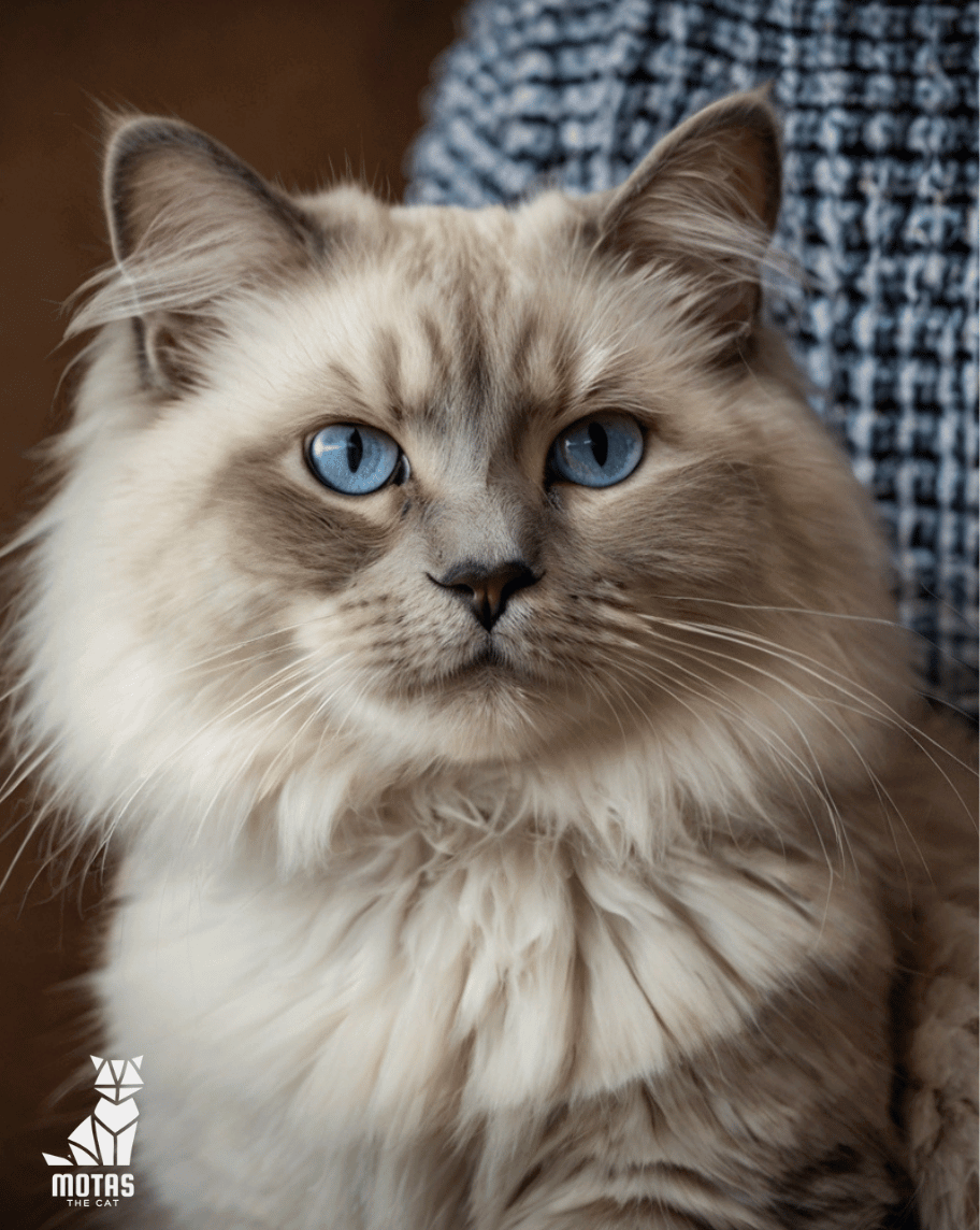 Oscar the Ragdoll Cat Cuddling with Family Member