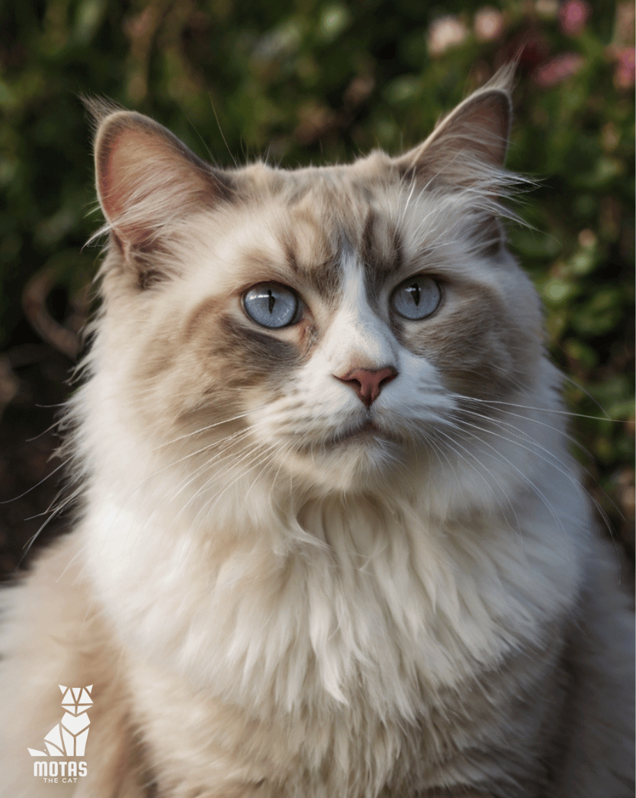 Oscar the Ragdoll Cat Starting His Morning Routine